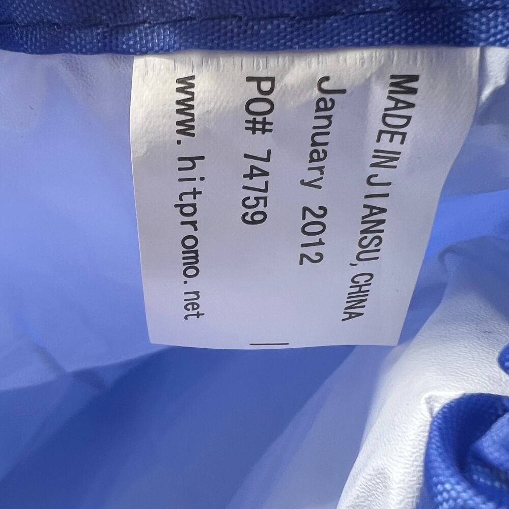 Geico Promo Drawstring Cinch Sack School Tote Gym Beach Travel Bag Blue NWOT - Picture 4 of 7